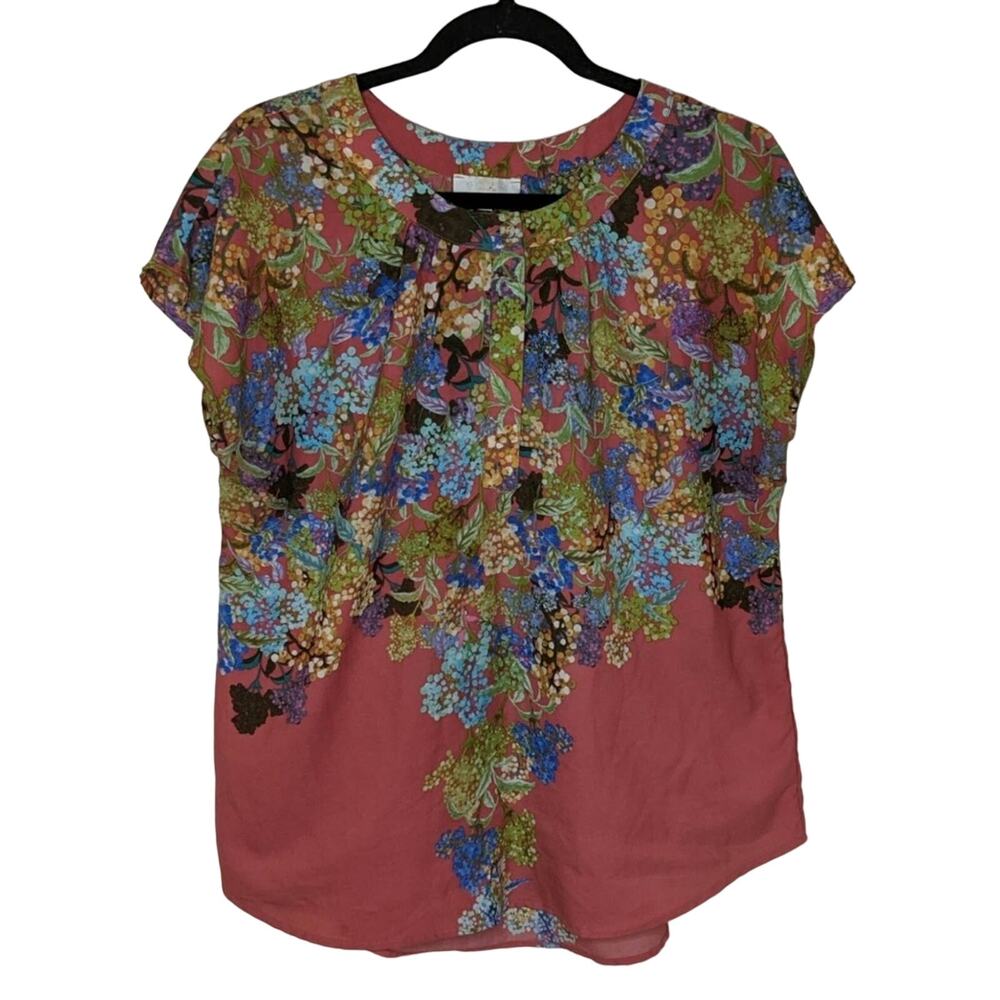 GLAM Floral Print Top - Size M - EUC